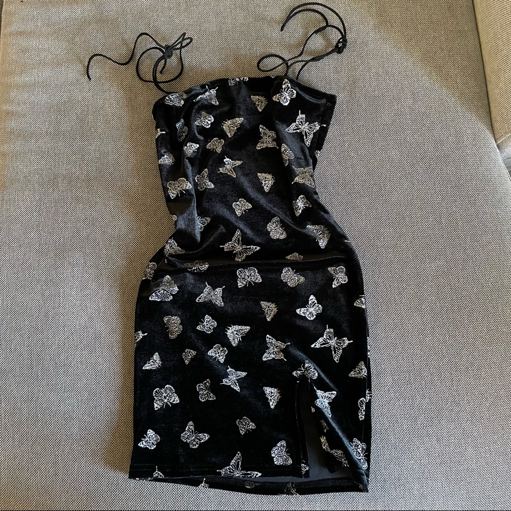 Y2K butterfly dress